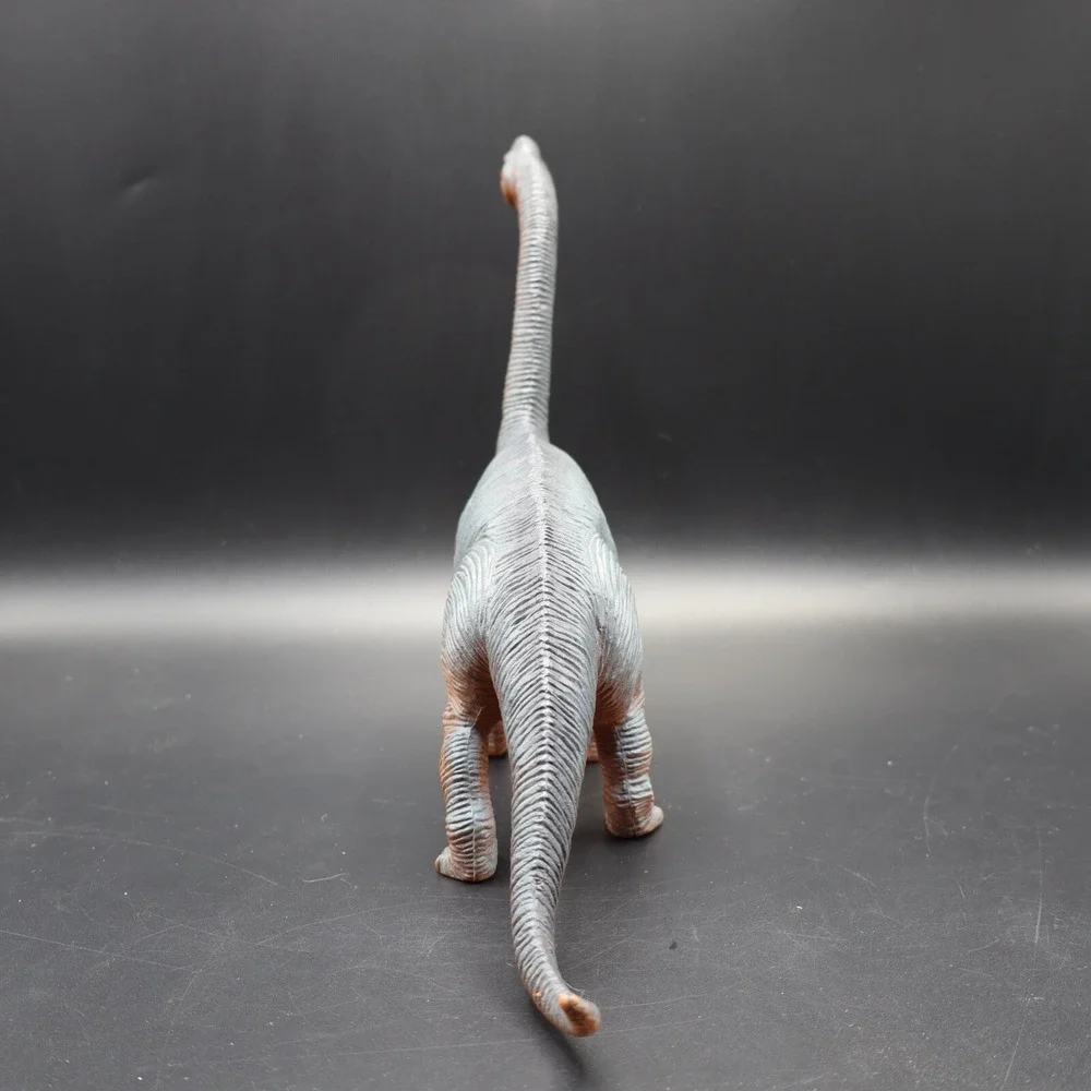 Vintage Imperial Toys Brown and Grey Brachiosaurus Dinosaur Figure